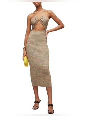 ALL SAINTS TONI RAINBOW DRESS SIZE LARGE